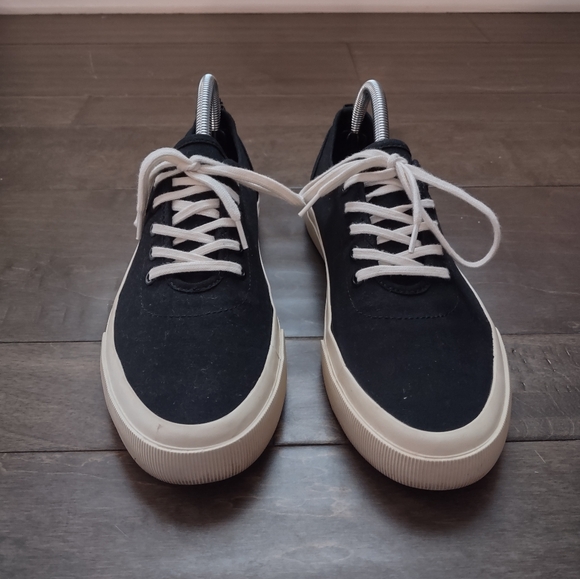 Everlane Tread The Forever Sneaker Black Canvas Lace Up - Picture 2 of 13